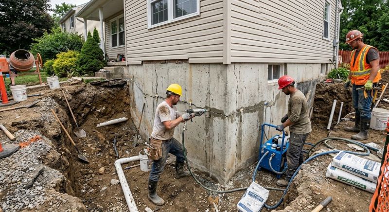 Cracked Foundation Repair in Diamond Bar, CA