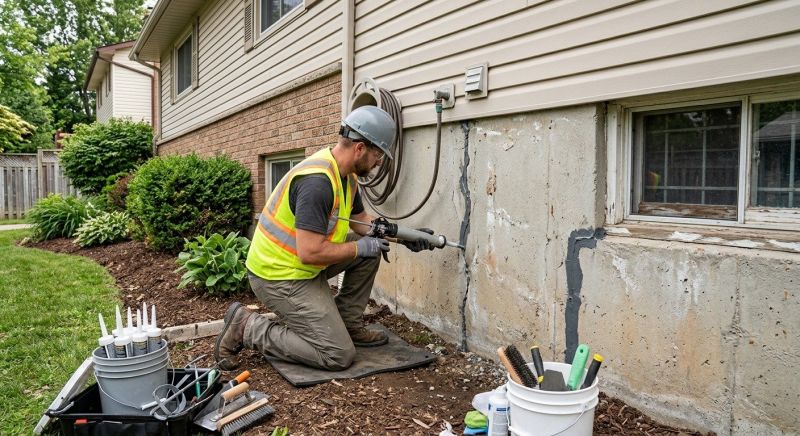 Foundation Crack Sealing in Yorba Linda, CA