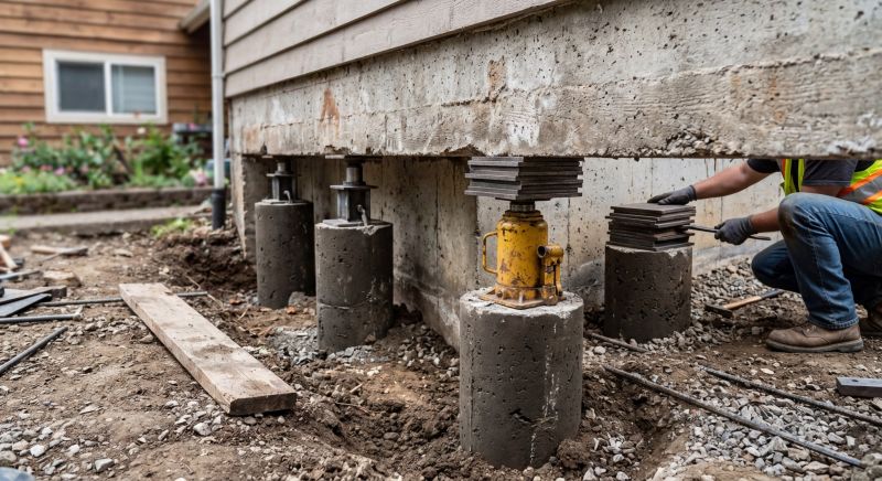 Foundation Pier Leveling in Yorba Linda, CA