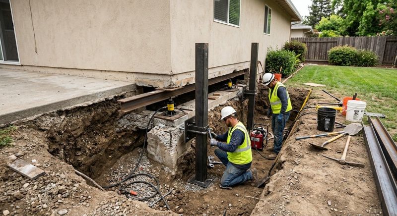 Foundation Pier Repair in Yorba Linda, CA