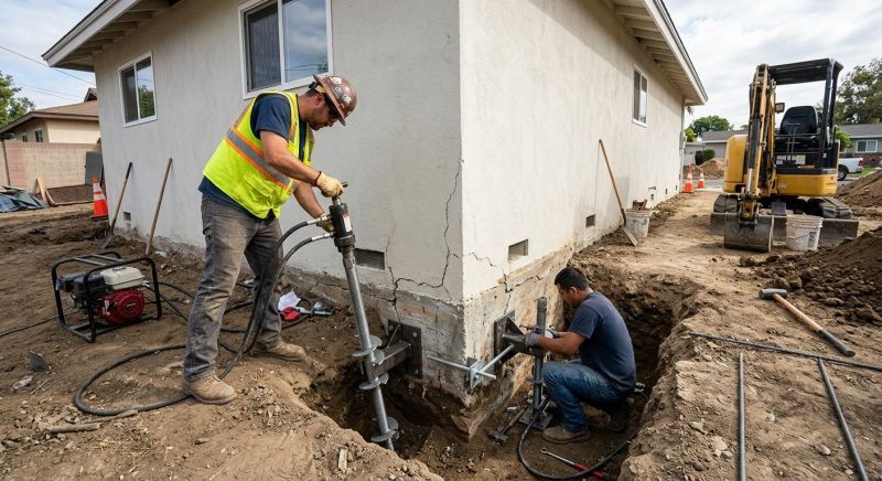 Foundation Stabilizing in Anaheim, CA