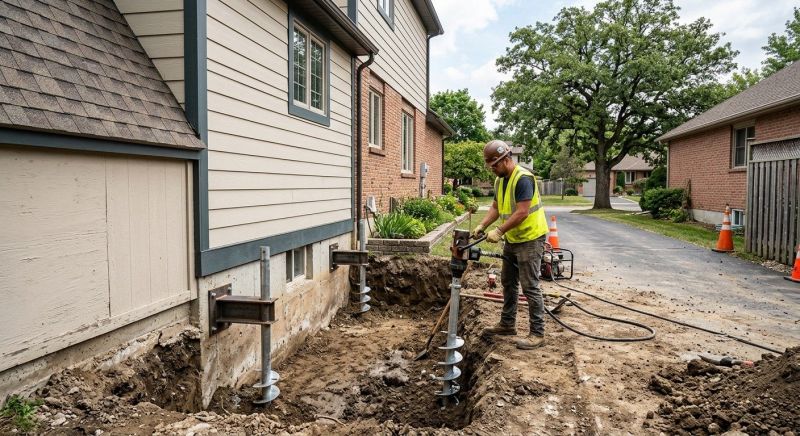 Helical Piers Installation in Yorba Linda, CA