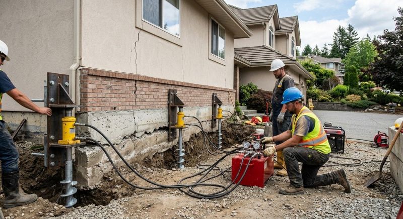 Sinking Foundation Lifting in Yorba Linda, CA