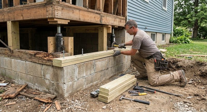 Sinking Foundation Repair in Claremont, CA