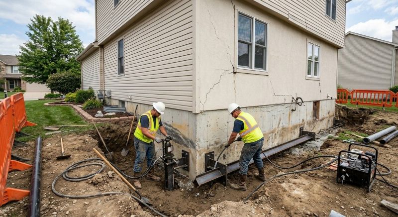 Sinking Foundation Repair in Cypress, CA