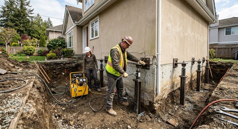 Sinking Foundation Repair in Laguna Hills, CA